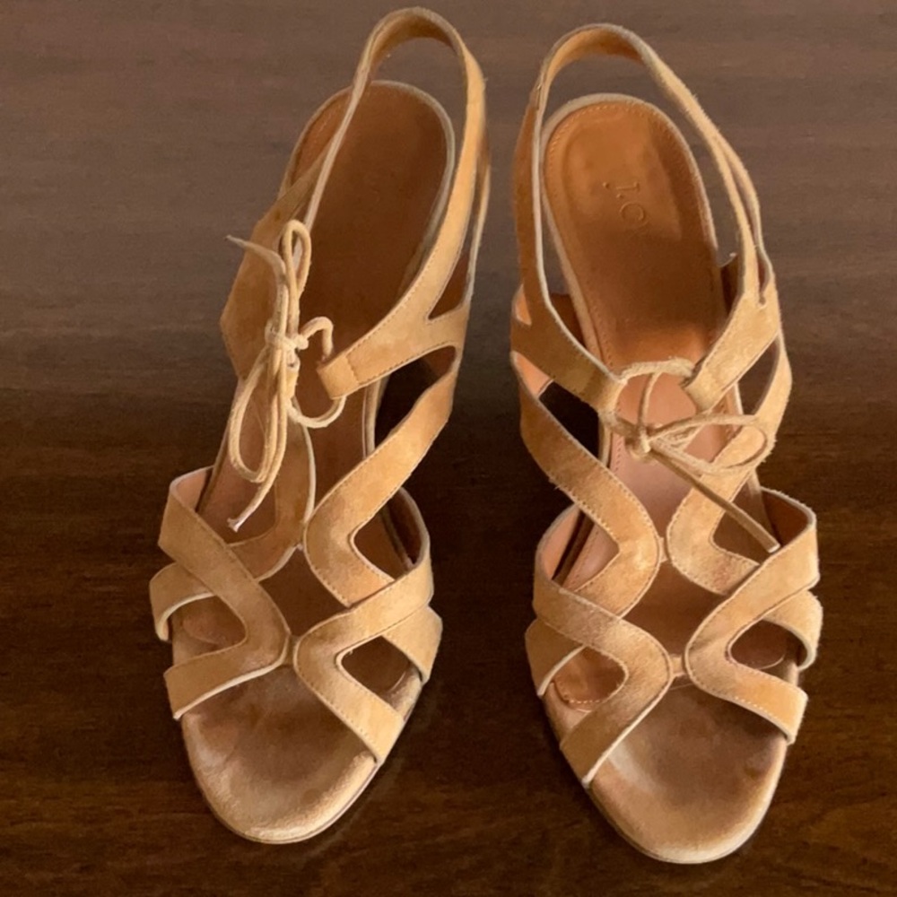 J.Crew suede Wedges size 9.5